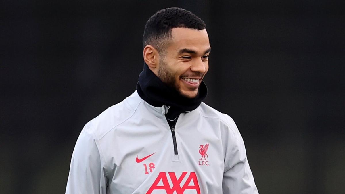 Cody Gakpo all smiles in training for Liverpool 